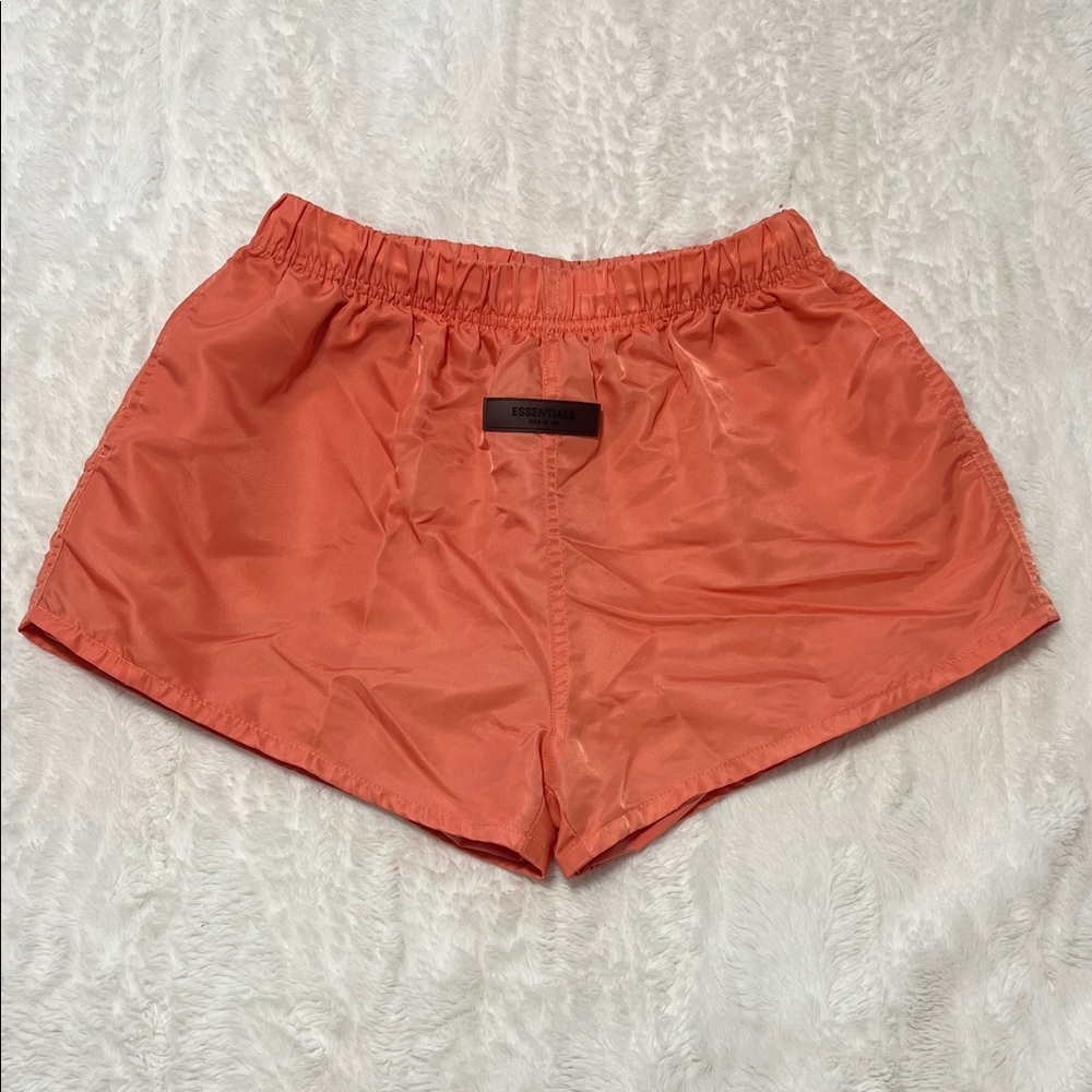 Essentials Coral Athletic Elastic-Waist Shorts